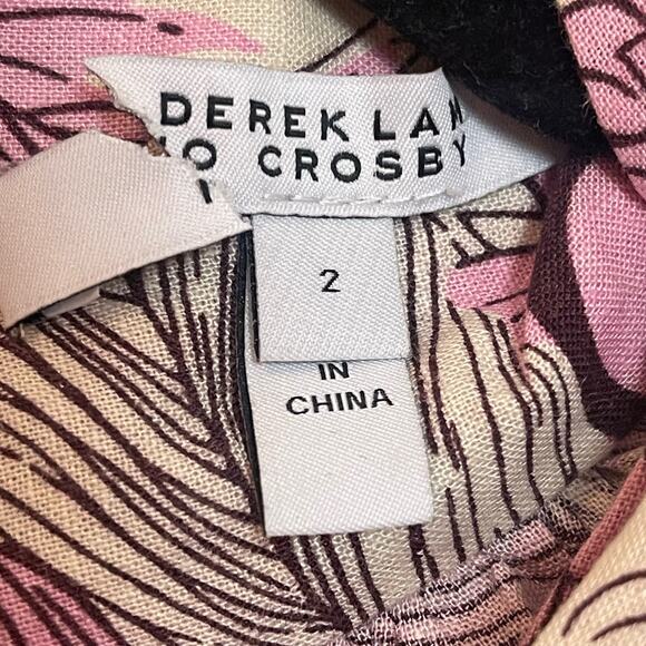DEREK LAM 10 CROSBY Short Sleeve Brynn Ruffle Wrap Top Women's Size 2 NWOT - Picture 7 of 11